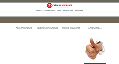 Desktop Screenshot of carolinainsurance.com