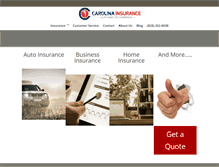 Tablet Screenshot of carolinainsurance.com